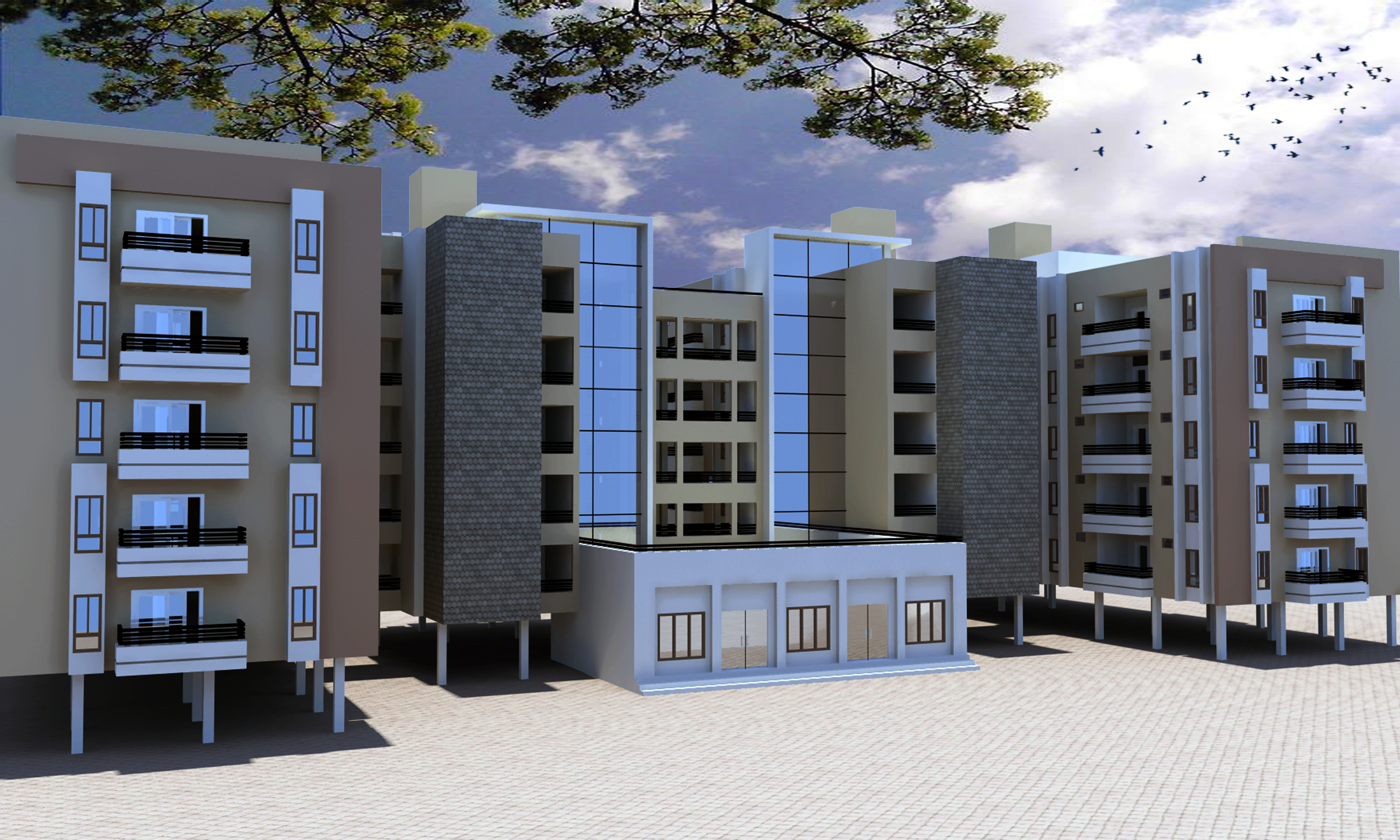 Residential Complexes (G+5) for High Court, Allahabad
